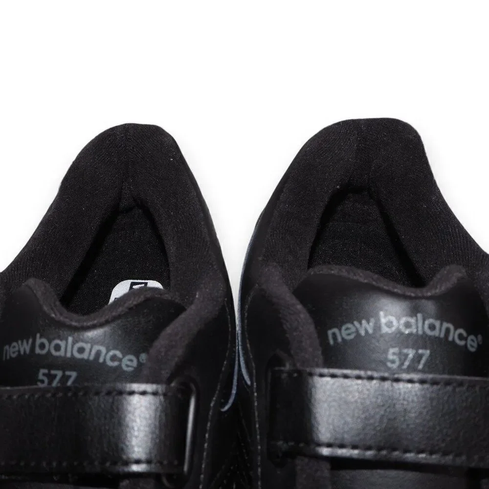 New Balance‎ 577v1 Hook & Loop Walking Shoes Black MW577VK Men's 11.5 (2E)